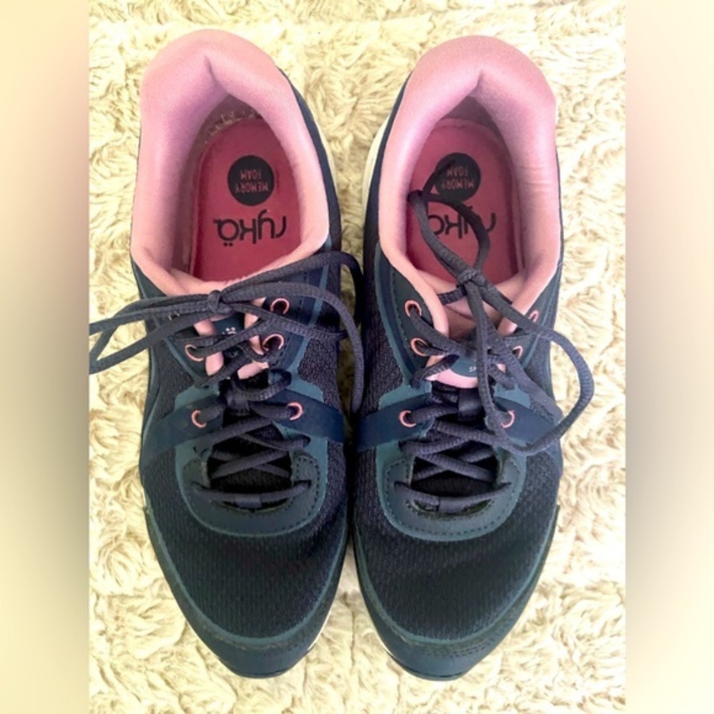 Ryka Womens Sky Walk Fit Navy Blaze Walking Shoes Size 7 Medium (B, M)‎